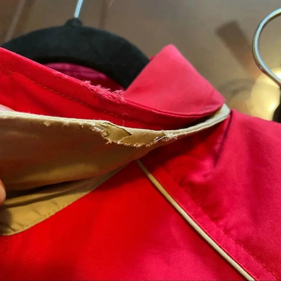 Vintage Red Double Collar dress - Picture 4 of 7